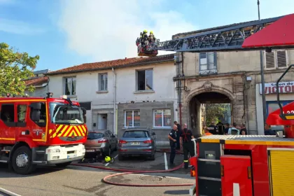 Feu dans une maison du centre ville de Saint-Dizier