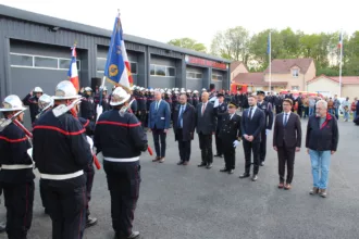 Le centre de secours des pompiers d'Ancerville inauguré