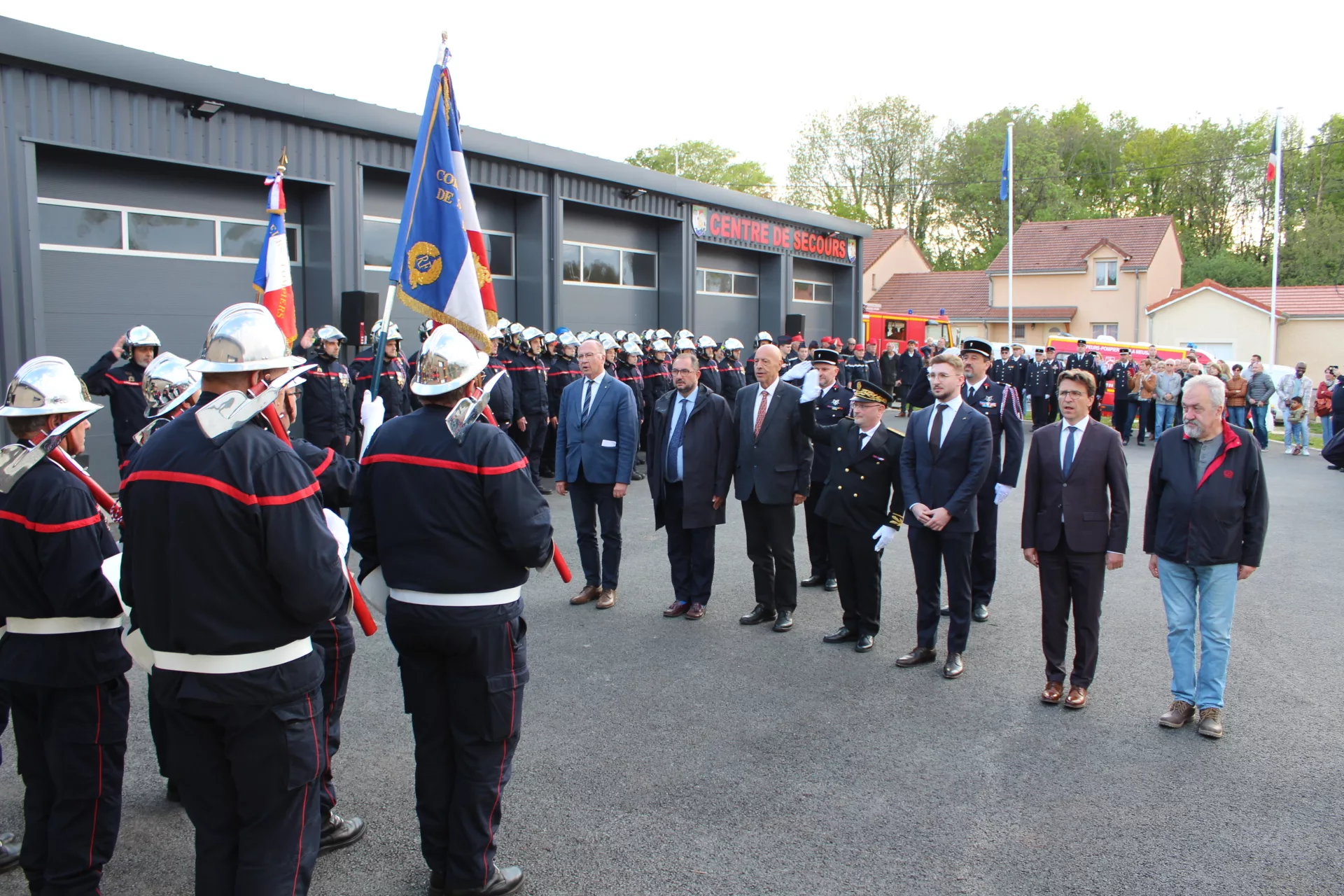 Le centre de secours des pompiers d'Ancerville inauguré