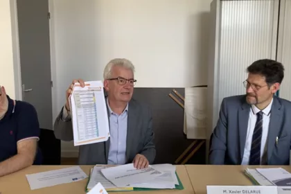 Préfet de la Meuse M.Xavier Dekarue à droite