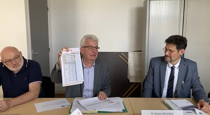 Préfet de la Meuse M.Xavier Dekarue à droite