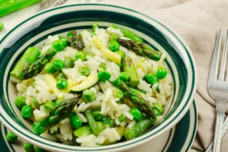 Risotto courgettes chèvres