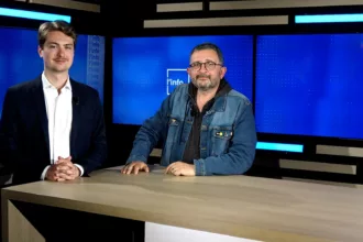 Invité sur le plateau de Puissance Télévision