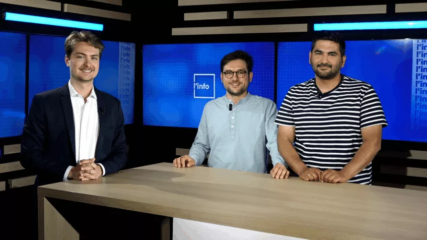 Invité sur le plateau de Puissance Télévision