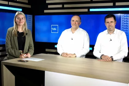 Invité sur le plateau de Puissance Télévision
