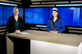 Invité sur le plateau de Puissance Télévision