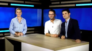 Invité sur le plateau de Puissance Télévision