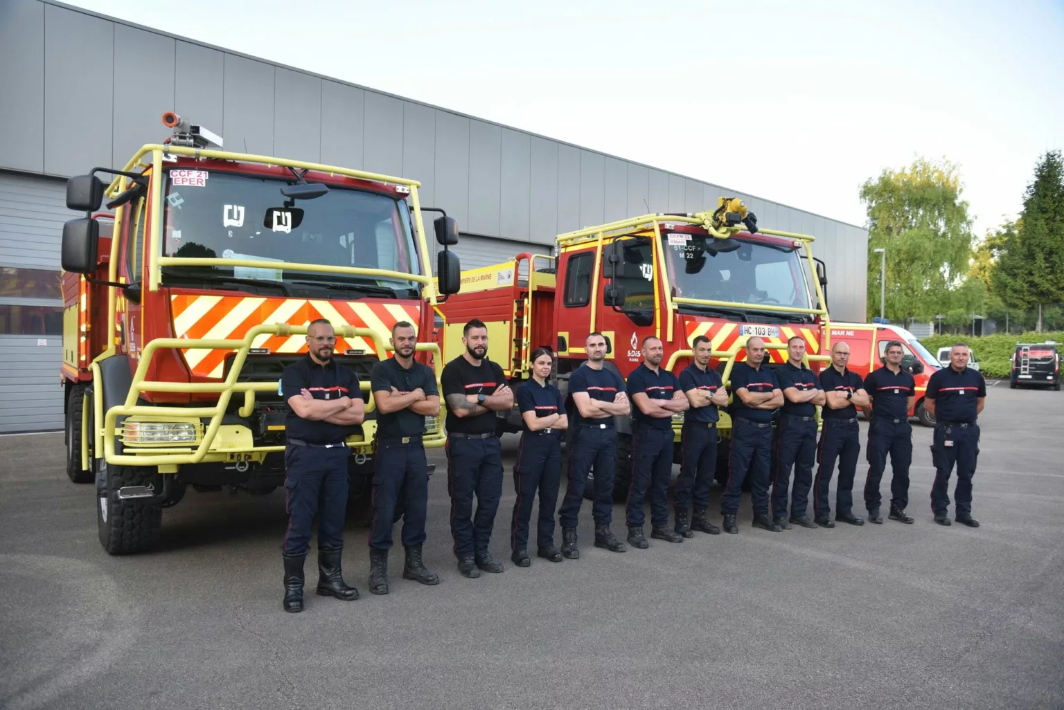 Pompiers de la Marne en renfort feux de forets