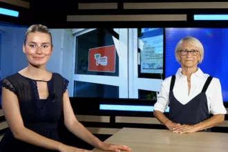Invité sur le plateau de Puissance Télévision