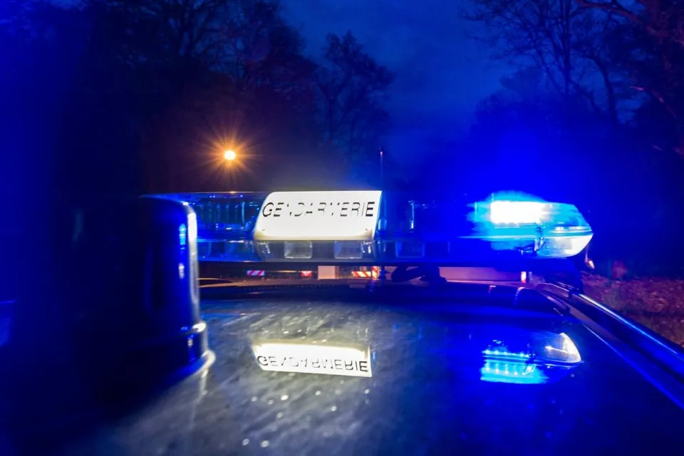 Gyrophare de gendarmerie de Nuit