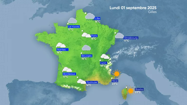 La Météo | Lundi 1er septembre 2025