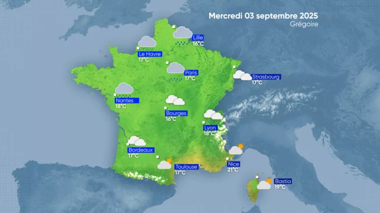 La Météo | Mecredi 03 septembre 2025