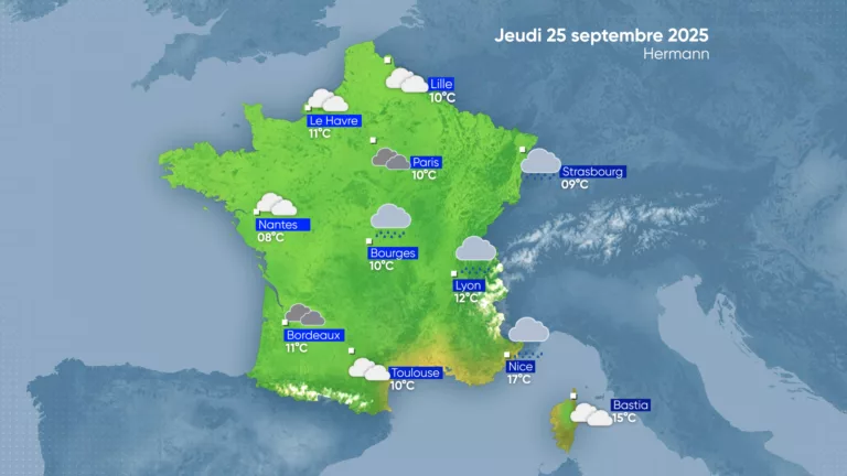 La Météo | Jeudi 25 septembre 2025