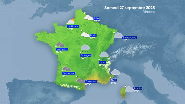 La Météo | Samedi 27 septembre 2025