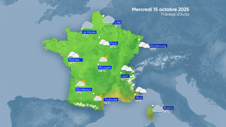 La Météo | Mercredi 15 octobre 2025