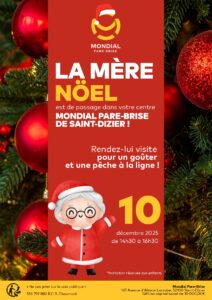 La mère Noël dans votre centre Mondial Pare-Brise de Saint-Dizier !