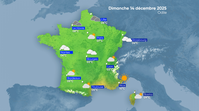 La Météo | Dimanche 14 décembre 2025