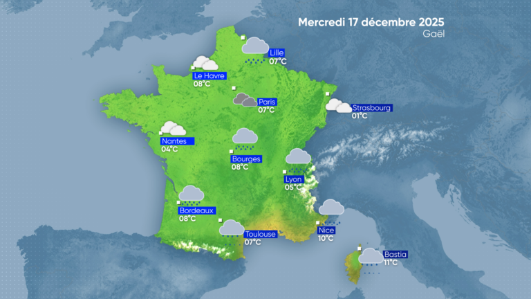 La Météo | Mercredi 17 décembre 2025