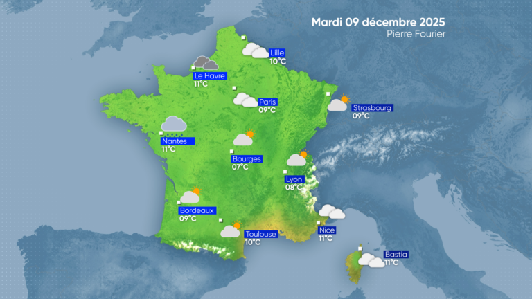 La Météo | Mardi 09 décembre 2025