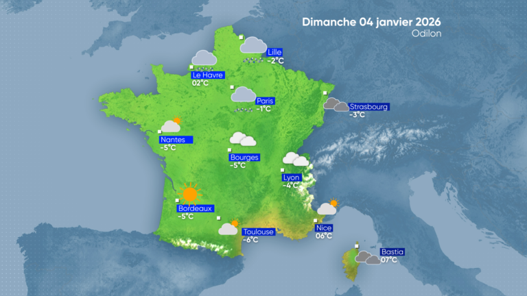 La Météo | Dimanche 04 janvier 2026