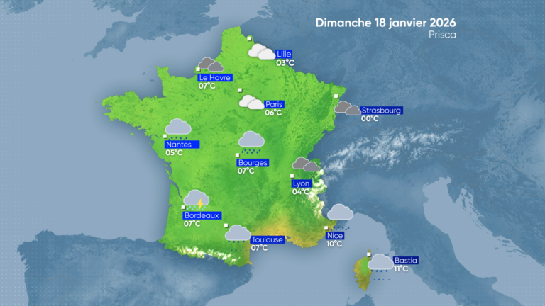 La Météo | Dimanche 18 janvier 2026