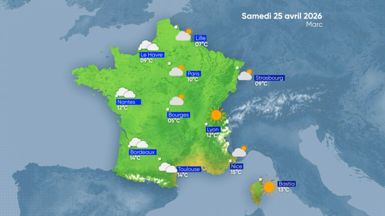 La Météo | Samedi 25 avril 2026