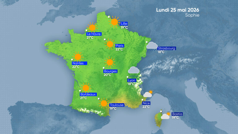La Météo | Lundi 25 mai 2026