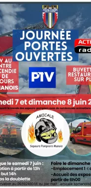 Affiche Portes Ouvertes SP Manois 2025 avec partenaires